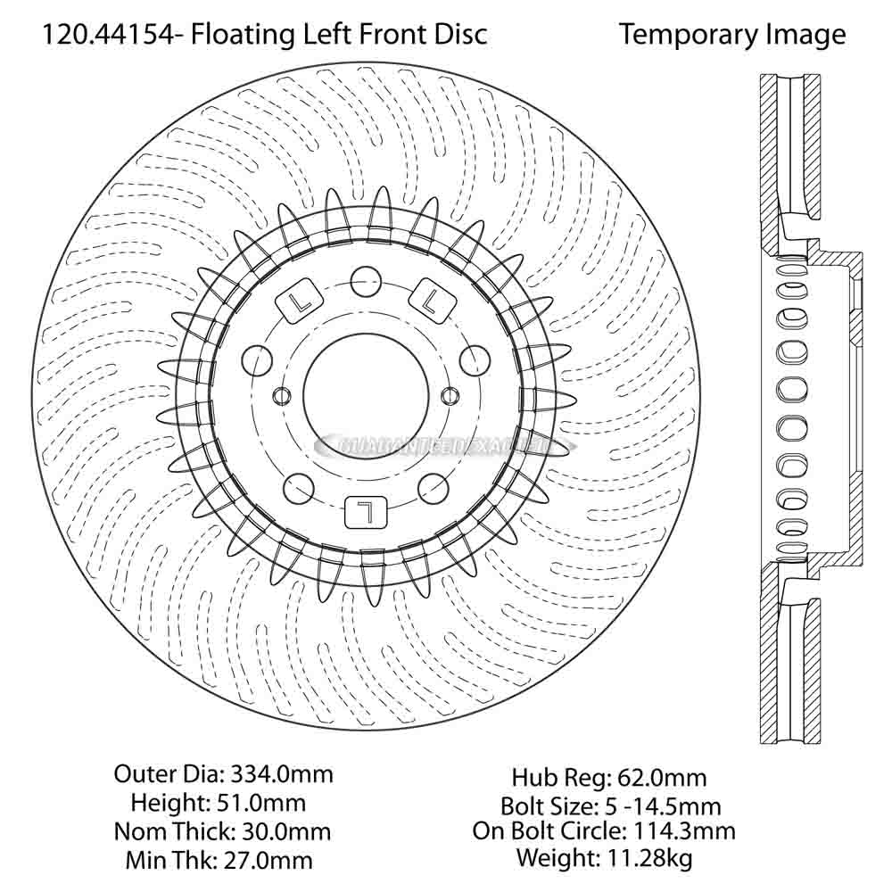 2007 Lexus GS350 Brake Rotor