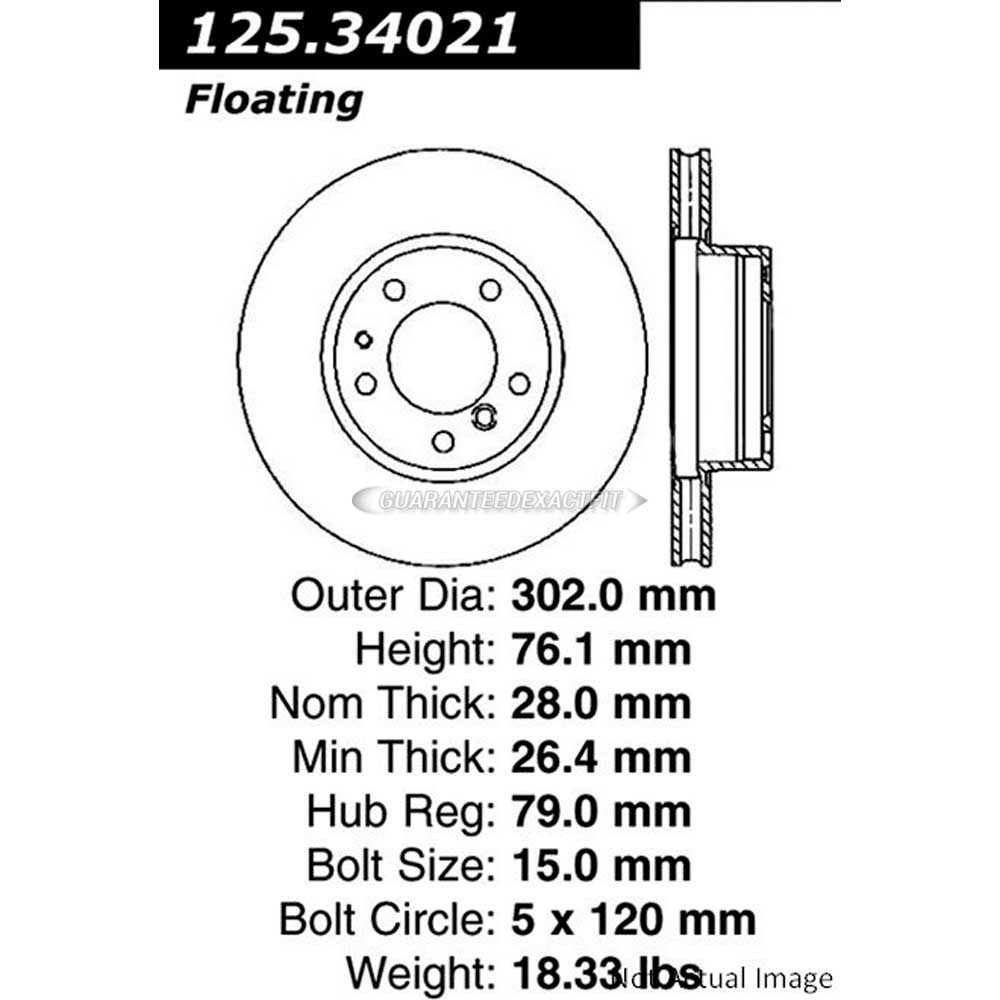 Bmw 750iL Brake Rotor