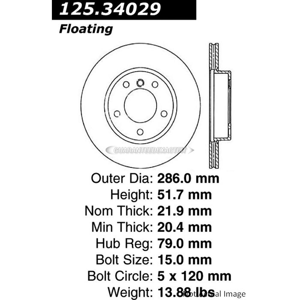 BMW 328i Brake Rotor