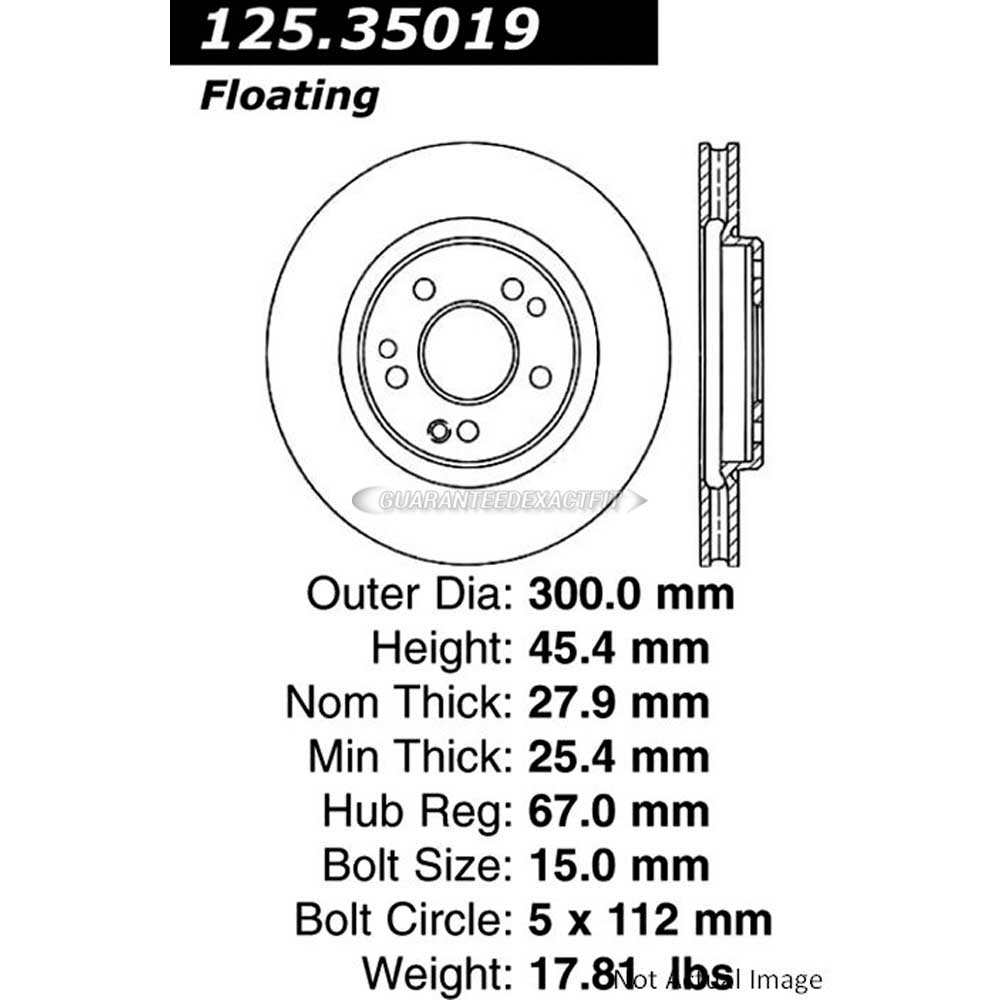 Mercedes Benz 500E Brake Rotor