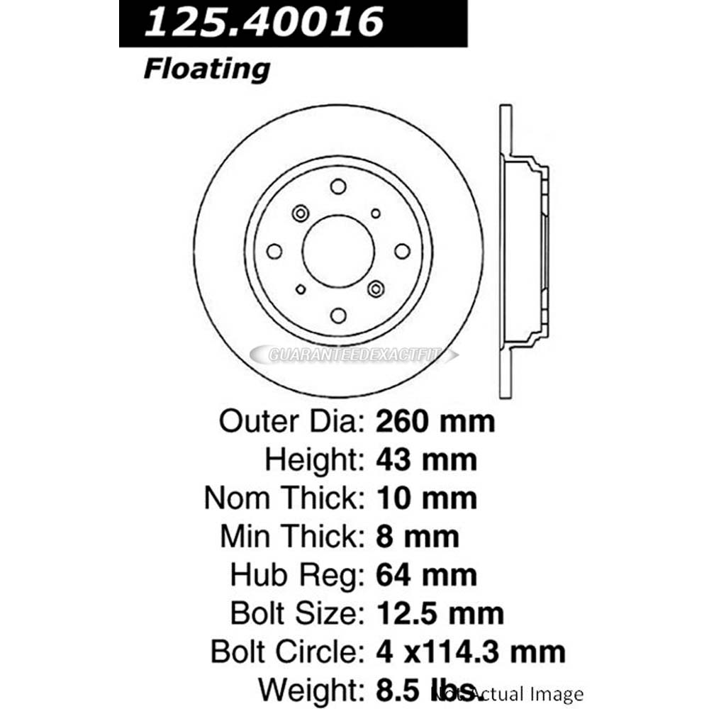 Acura Legend Brake Rotor