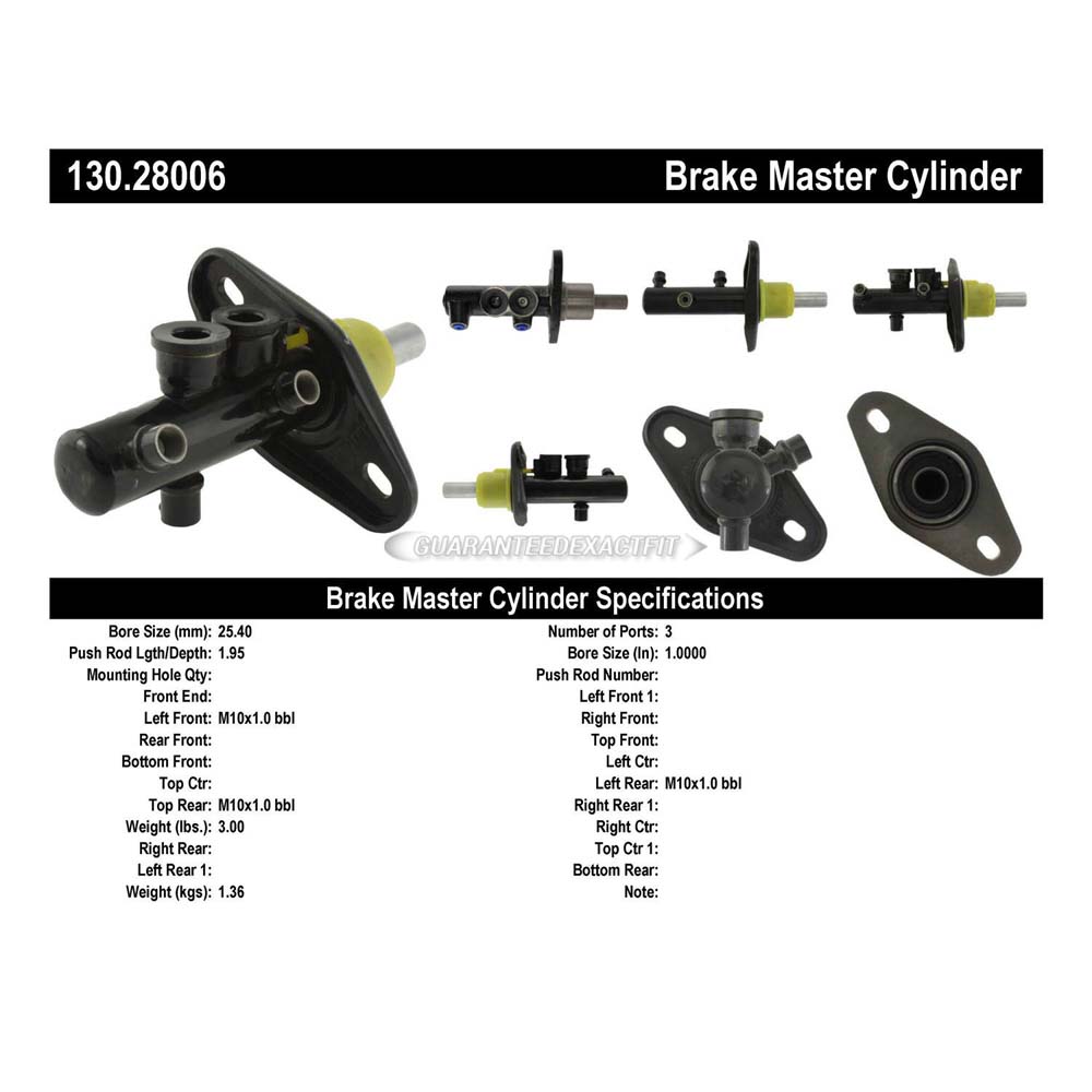 1994 Land Rover Discovery Brake Master Cylinder