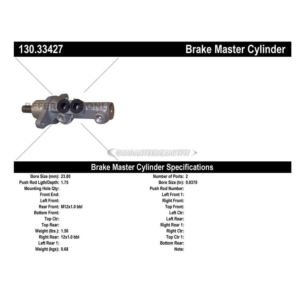 2012 Volkswagen Passat Brake Master Cylinder