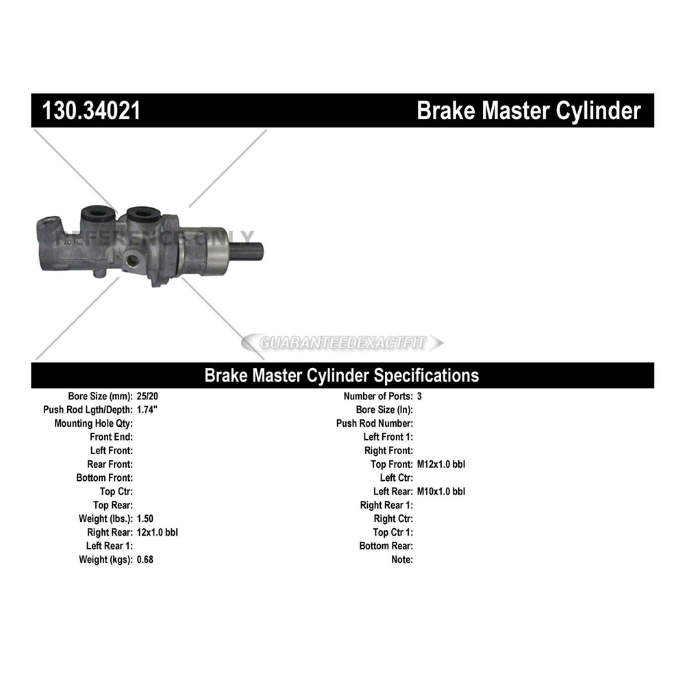 2000 Bmw M5 Brake Master Cylinder