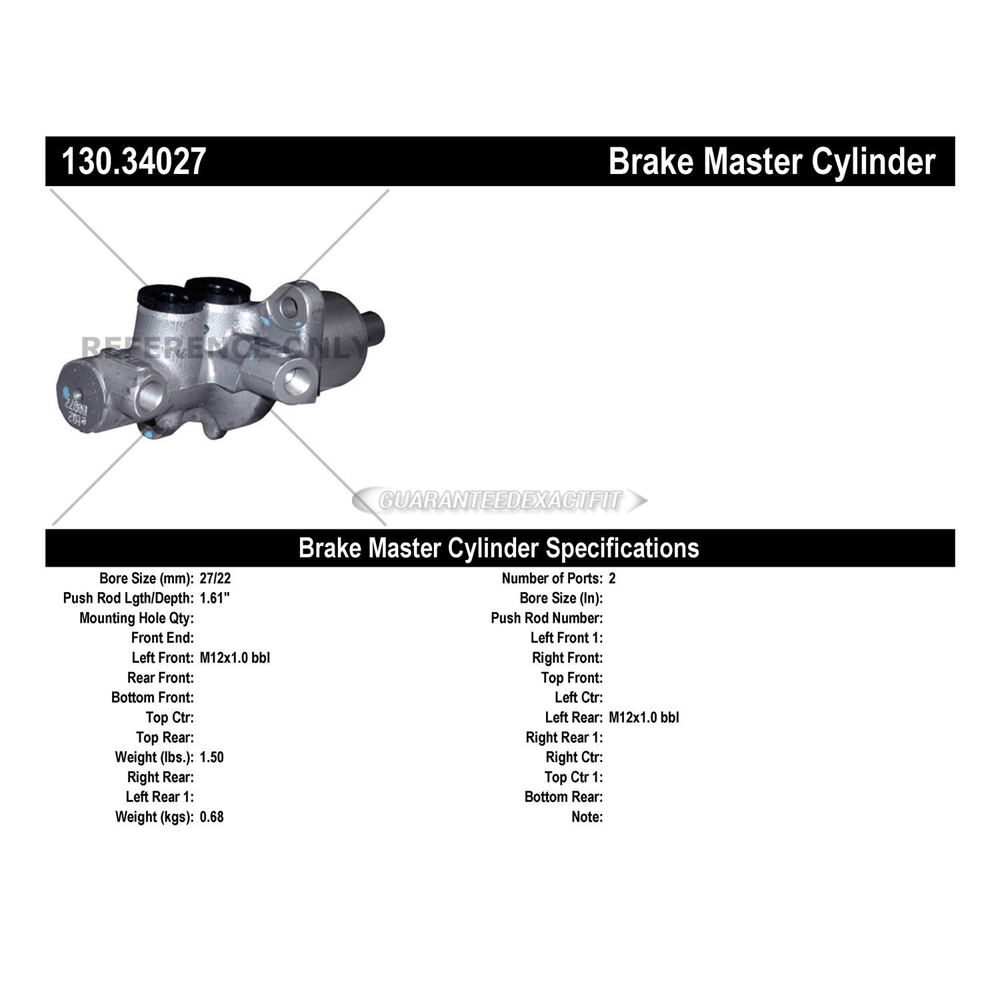 2012 Bmw X6 Brake Master Cylinder