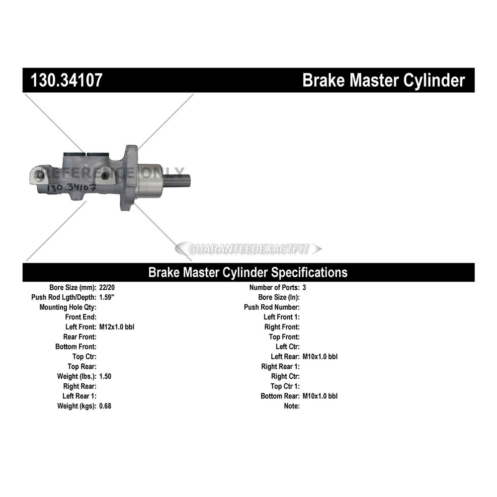 2000 Bmw 323i Brake Master Cylinder