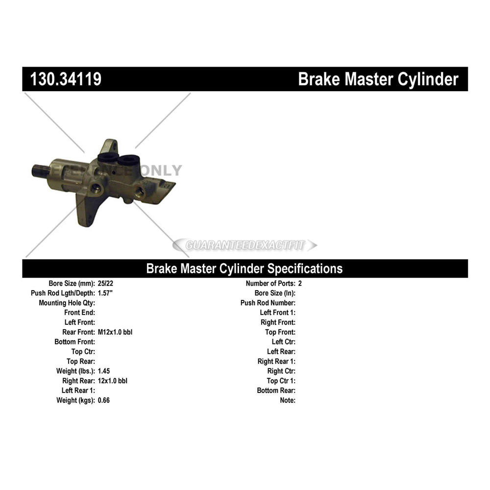 2009 Bmw 335d Brake Master Cylinder