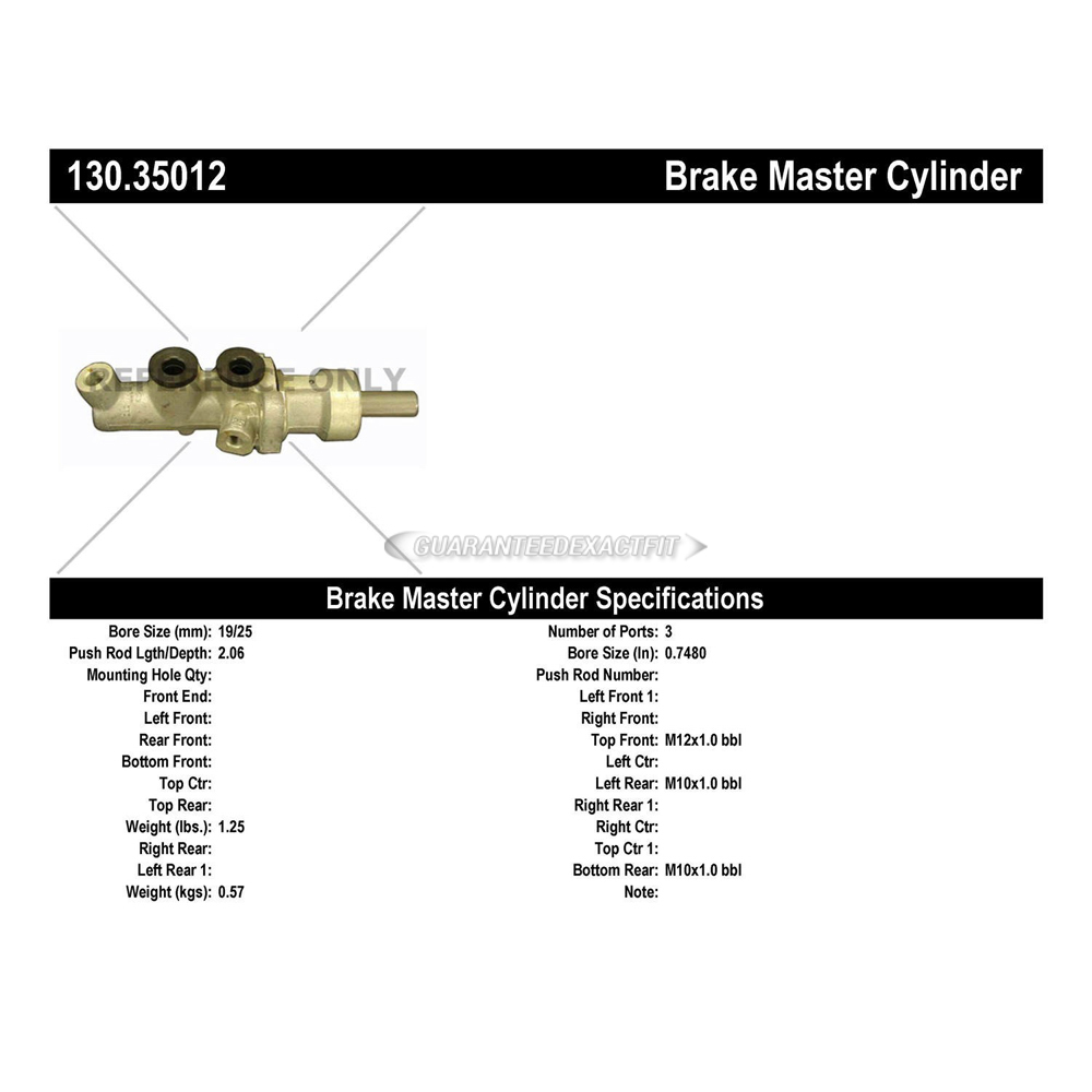 1996 Mercedes Benz E320 Brake Master Cylinder