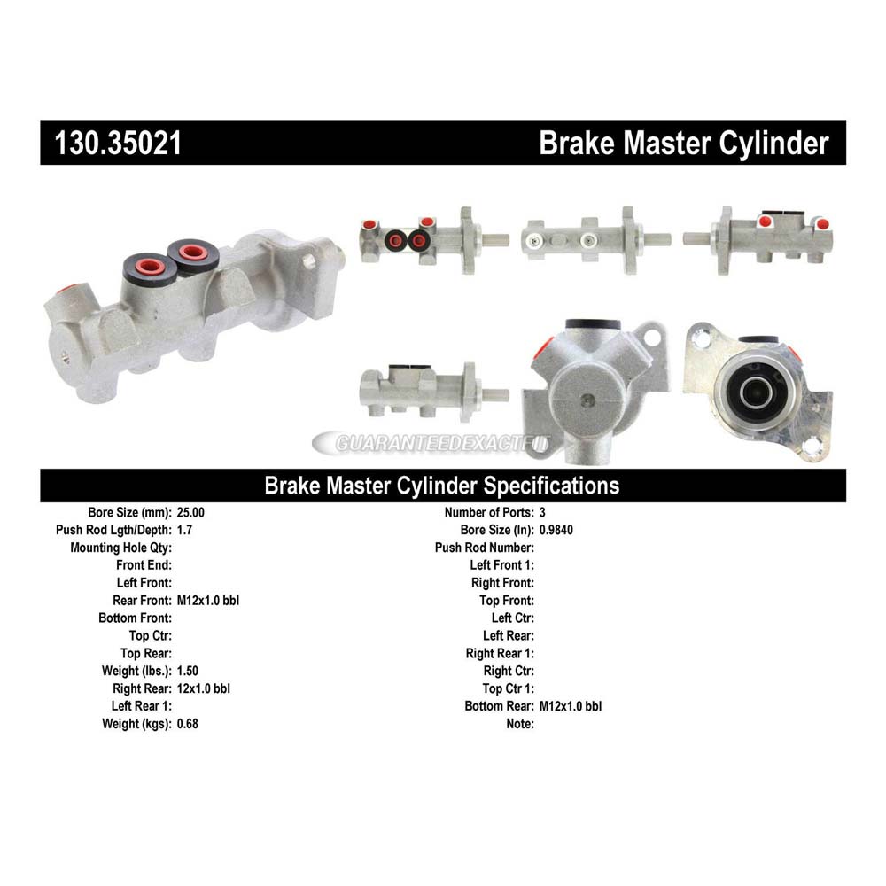 1998 Mercedes Benz ML320 Brake Master Cylinder