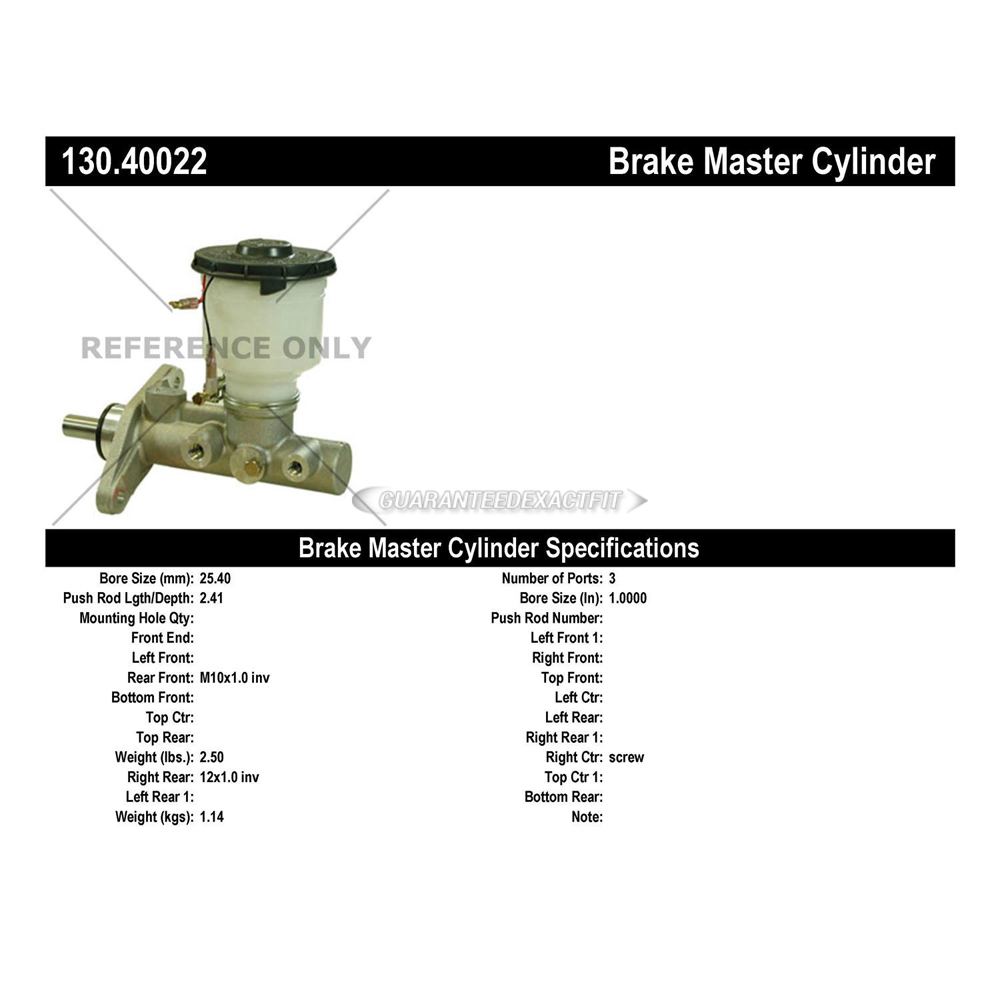 1994 Acura Vigor Brake Master Cylinder