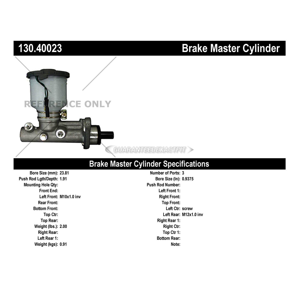 1994 Honda Civic Brake Master Cylinder