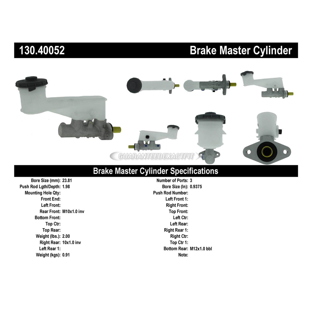 2003 Honda Element Brake Master Cylinder