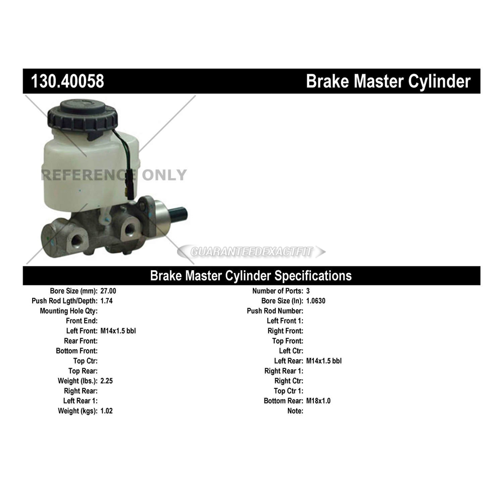 2006 Honda Pilot Brake Master Cylinder All Models 7240505 BKNJ