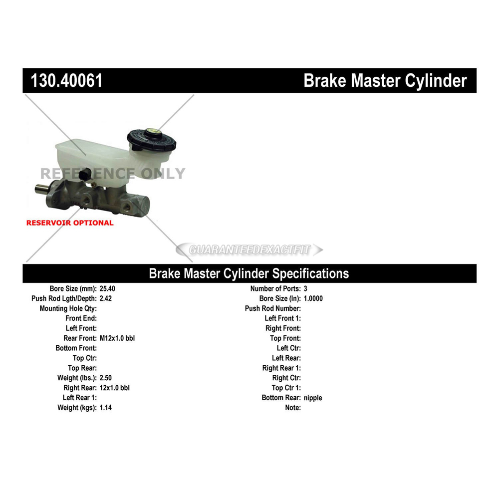 2006 Honda CR-V Brake Master Cylinder