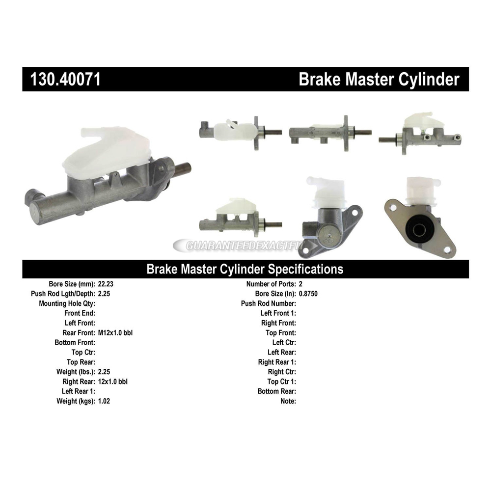 2007 Honda CR-V Brake Master Cylinder