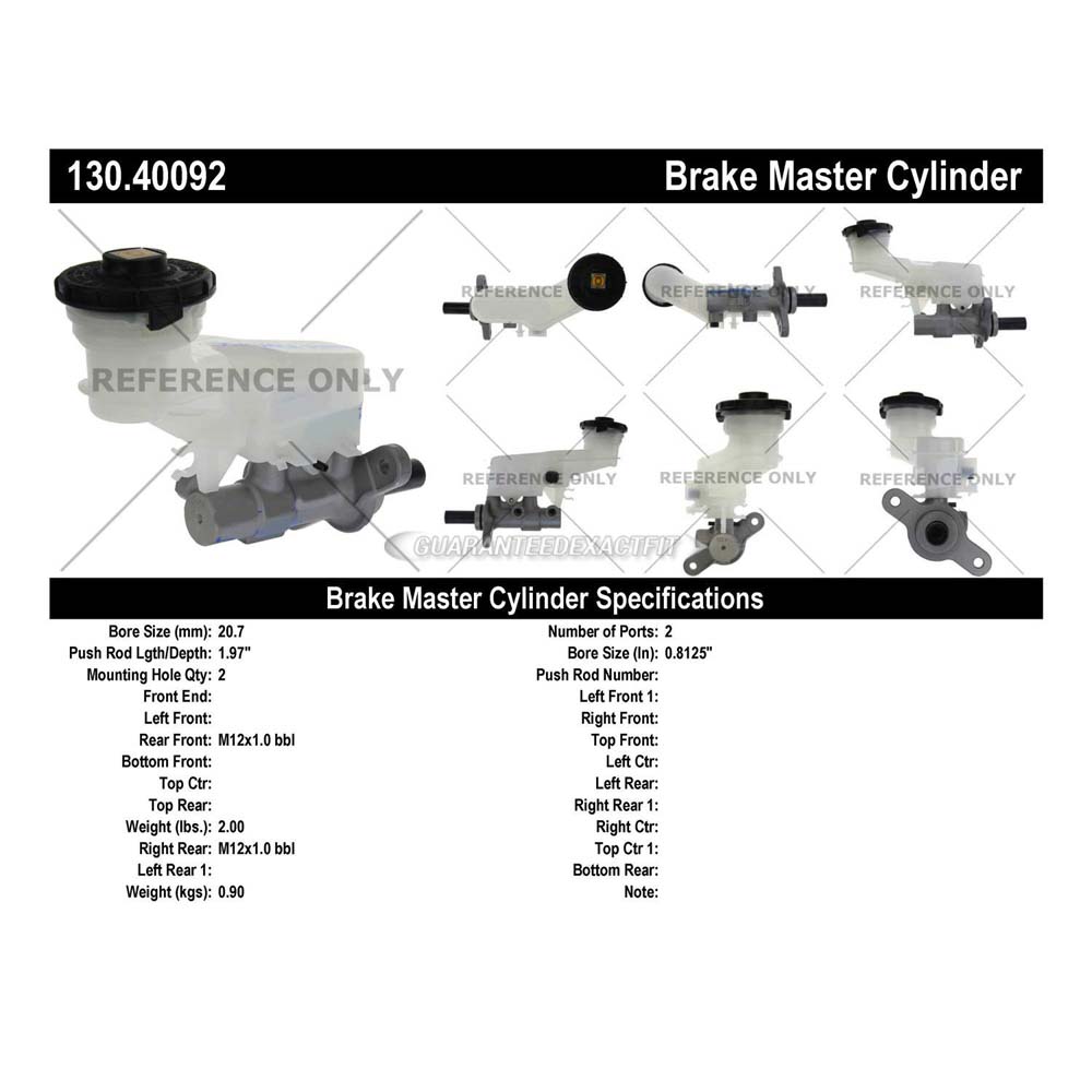 2018 Honda HR-V Brake Master Cylinder