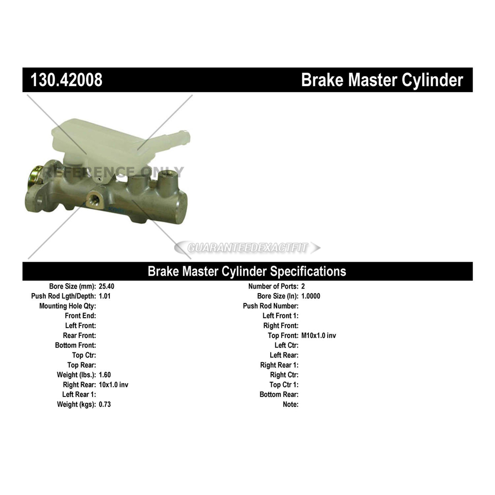 2004 Nissan Quest Brake Master Cylinder
