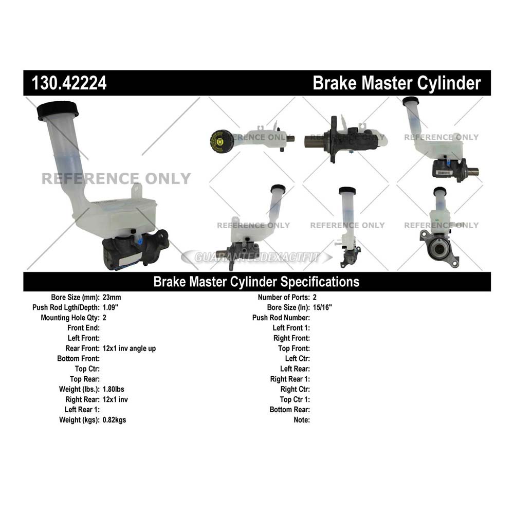 2013 Nissan Sentra Brake Master Cylinder