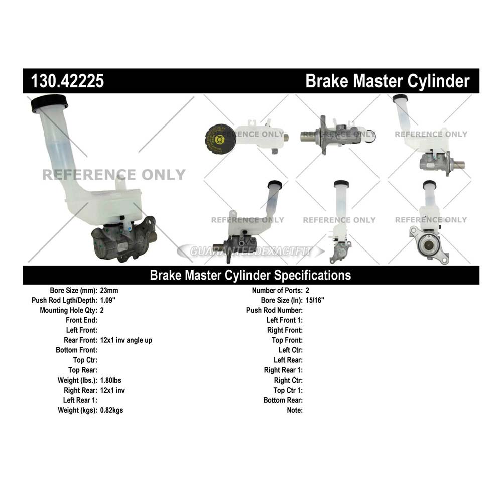 2013 Nissan Sentra Brake Master Cylinder