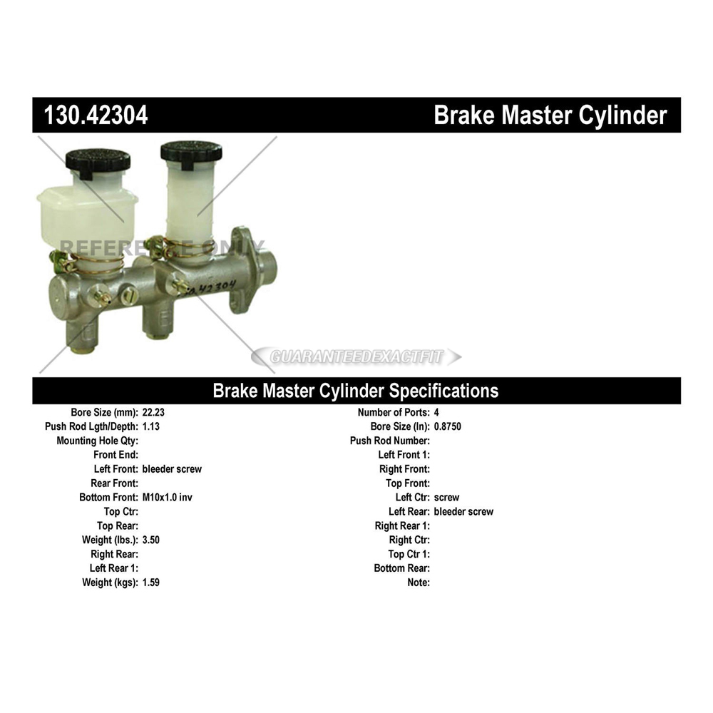 1981 Nissan 720 Brake Master Cylinder