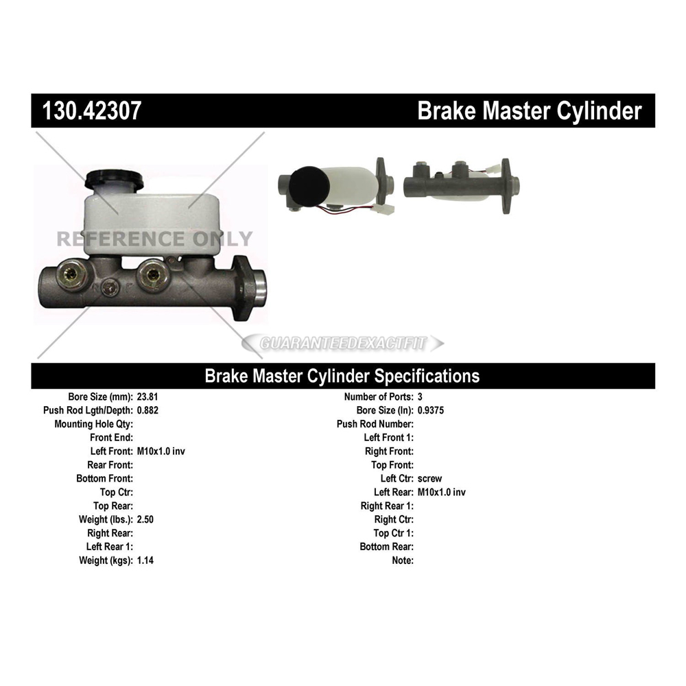 1982 Nissan 720 Brake Master Cylinder