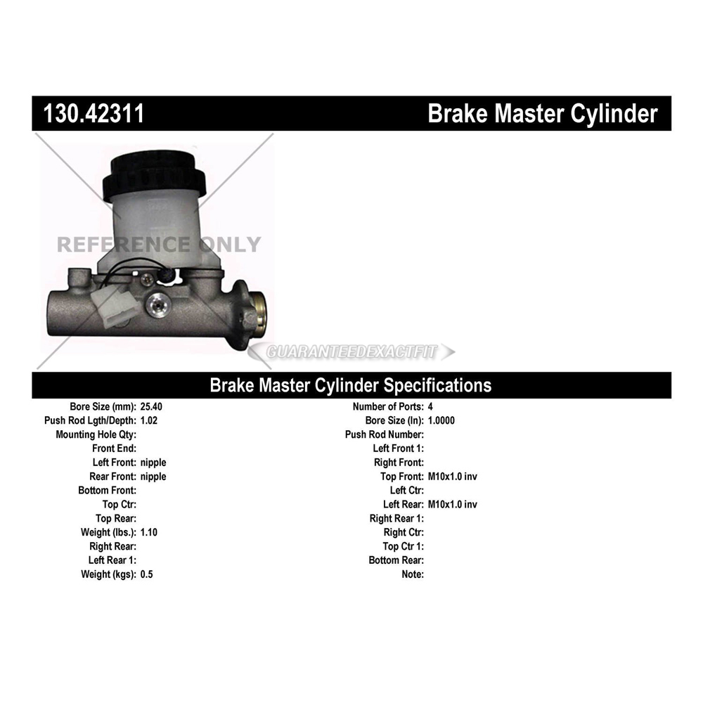 1987 Nissan D21 Brake Master Cylinder