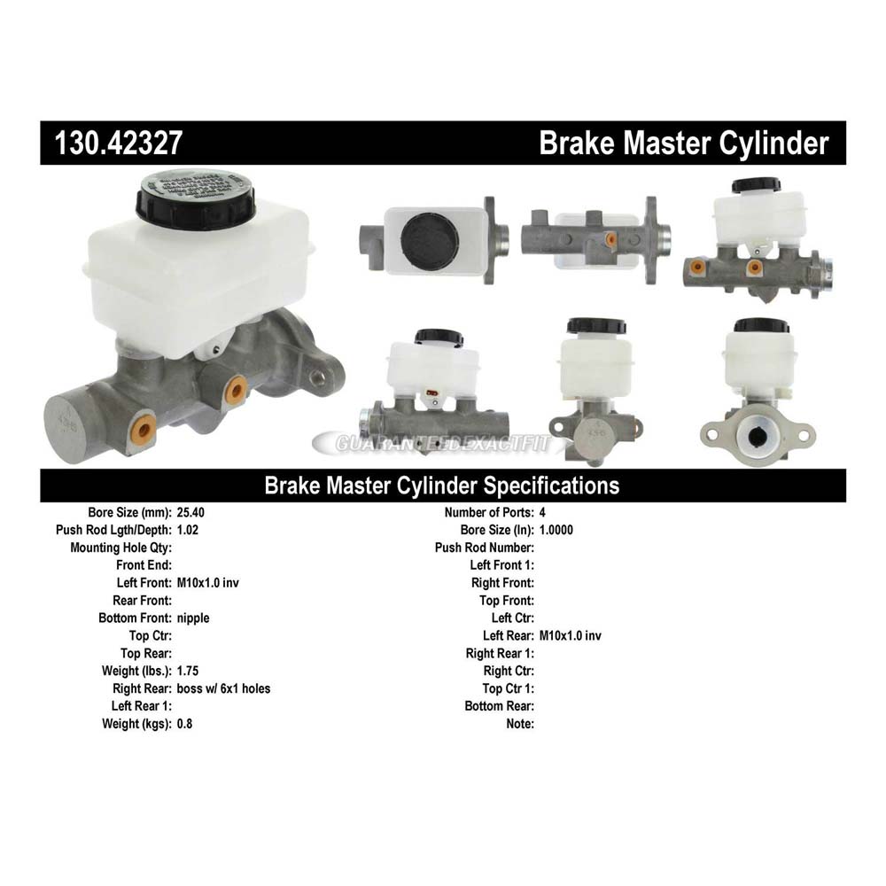 2004 Nissan Frontier Brake Master Cylinder