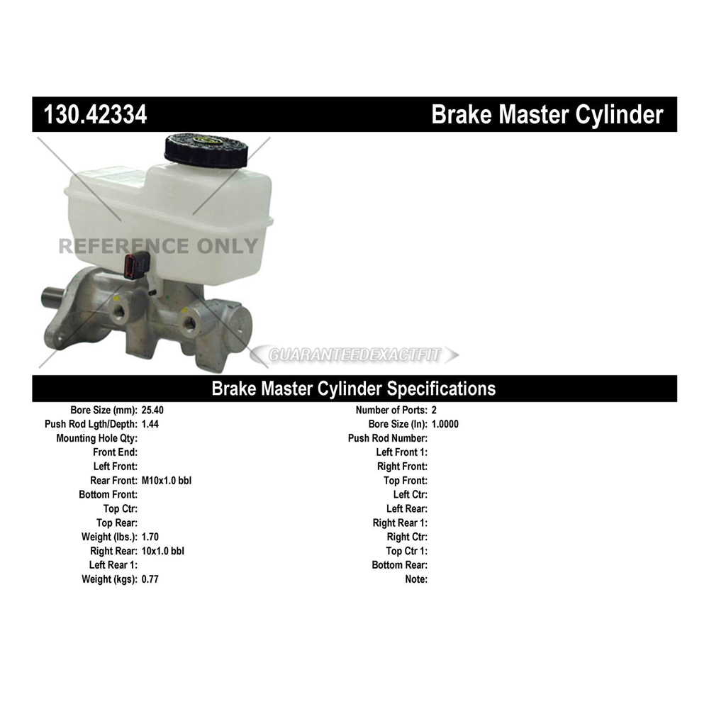 2012 Suzuki Equator Brake Master Cylinder