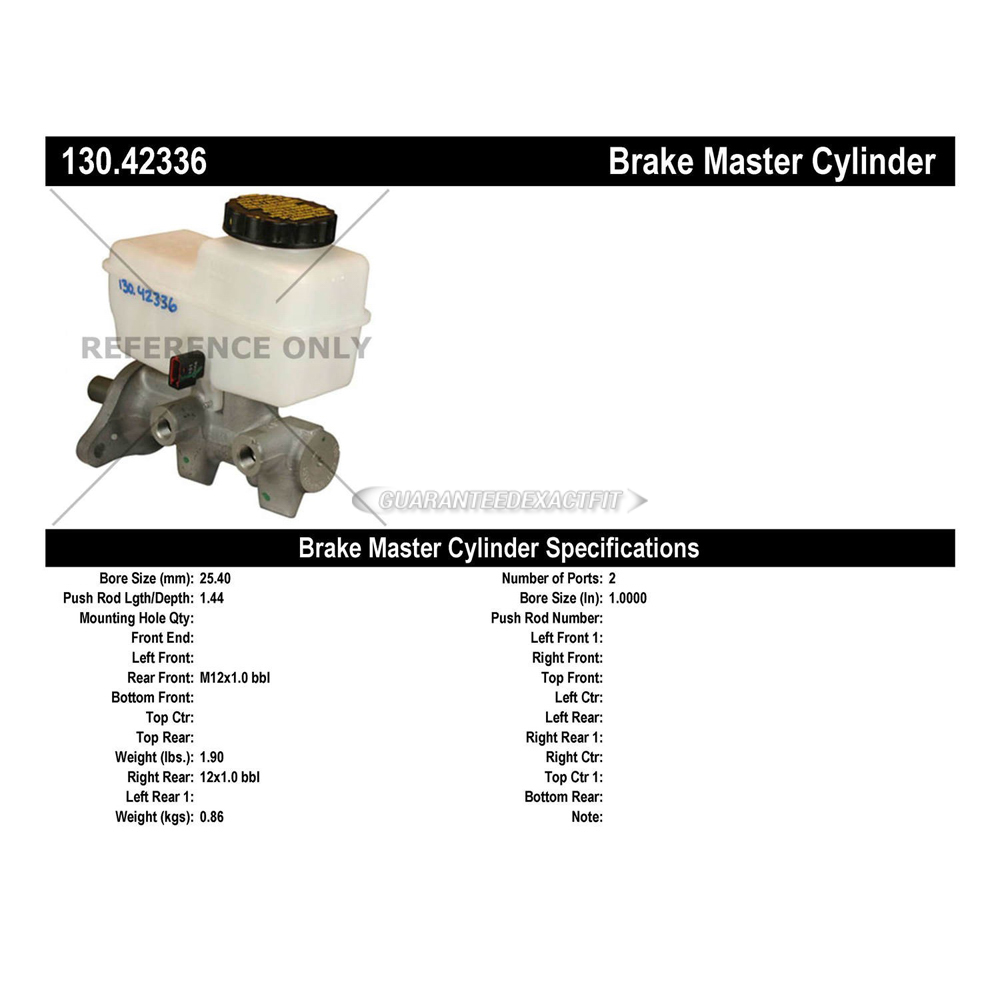 2012 Suzuki Equator Brake Master Cylinder