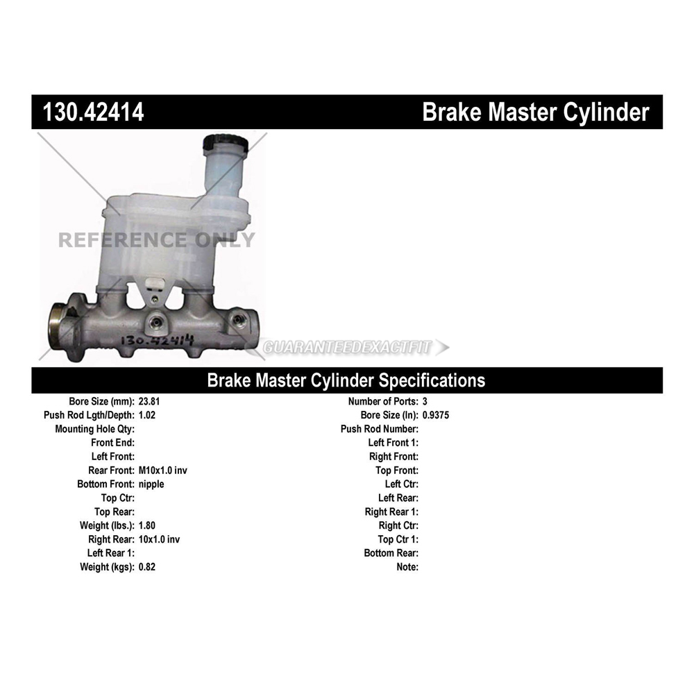 2006 Nissan Maxima Brake Master Cylinder