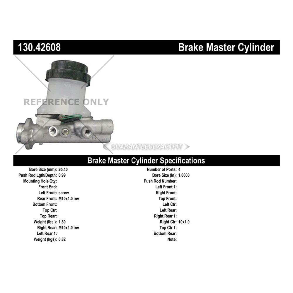 1994 Nissan 300ZX Brake Master Cylinder
