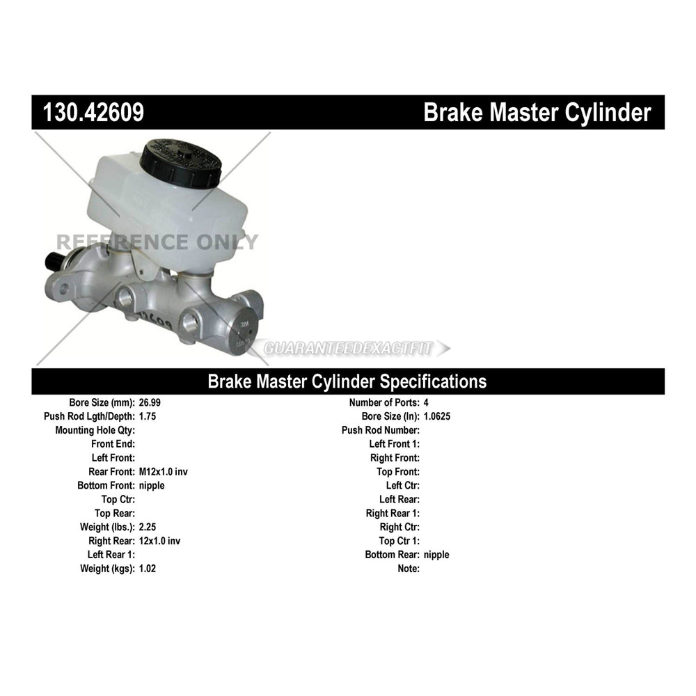 2003 Infiniti G35 Brake Master Cylinder
