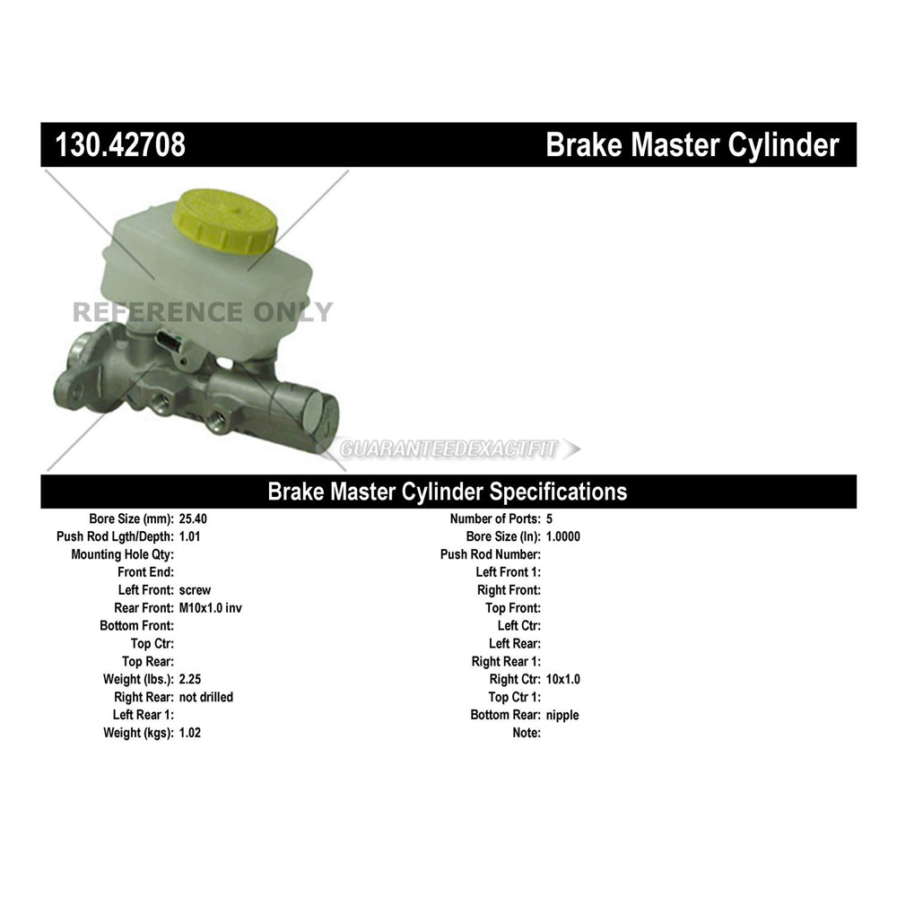 2001 Infiniti Q45 Brake Master Cylinder