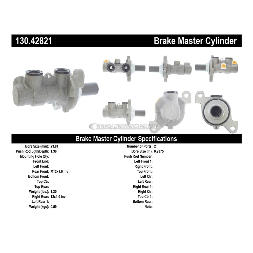 Brake Master Cylinder Centric 130.42821 