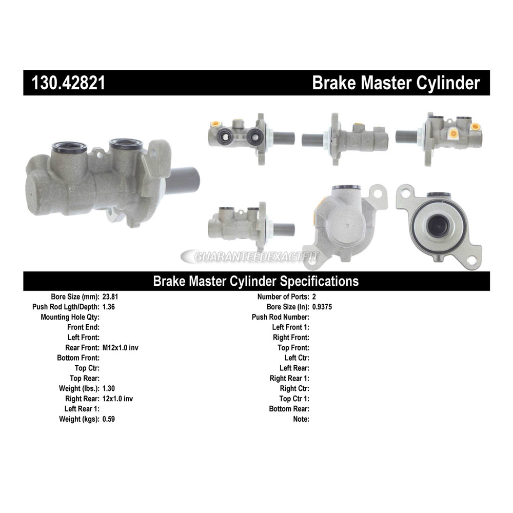 2012 Nissan Juke Brake Master Cylinder