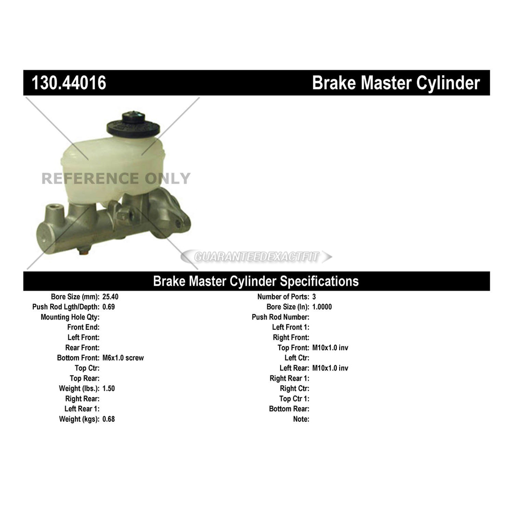 1996 Toyota Avalon Brake Master Cylinder
