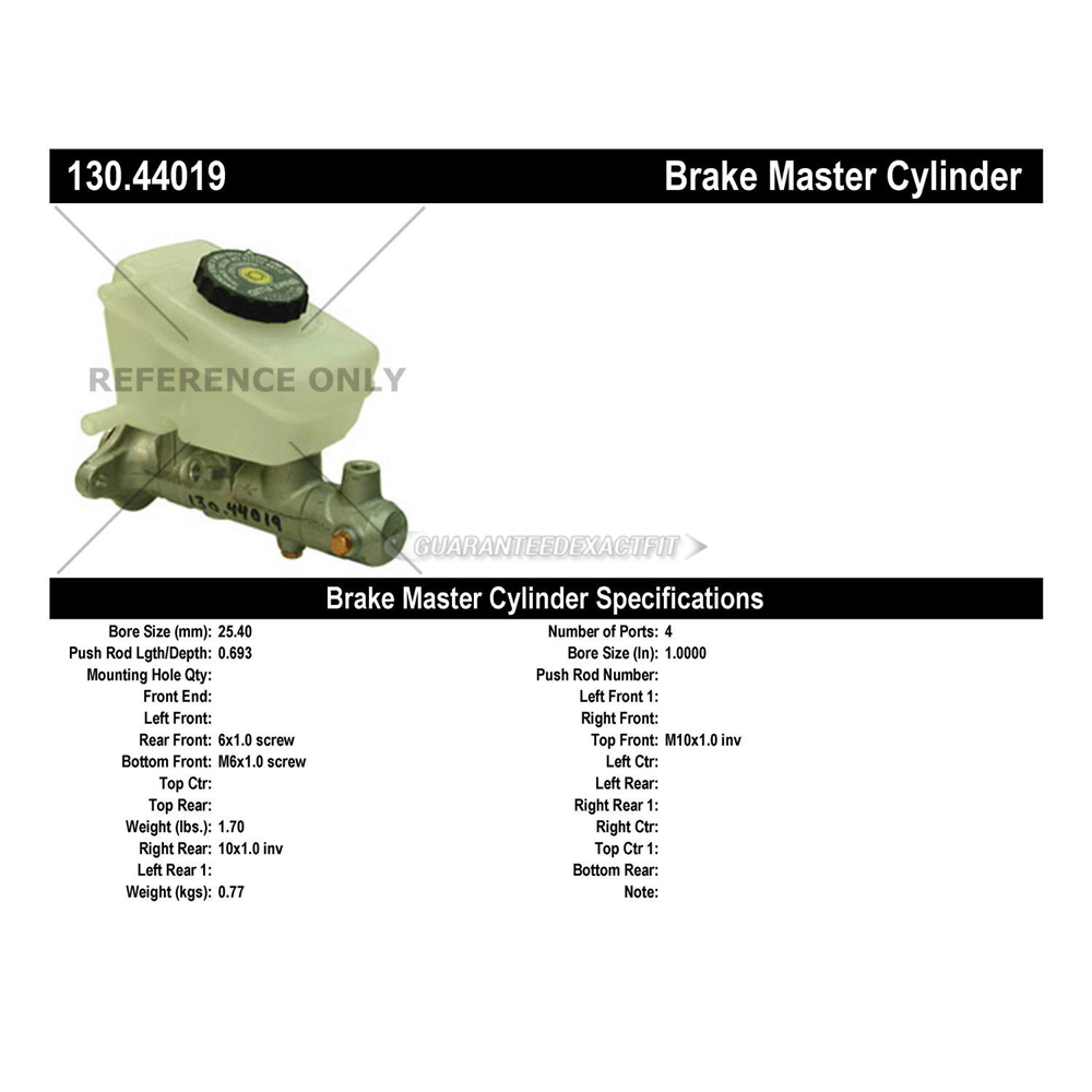 1996 Lexus LS400 Brake Master Cylinder