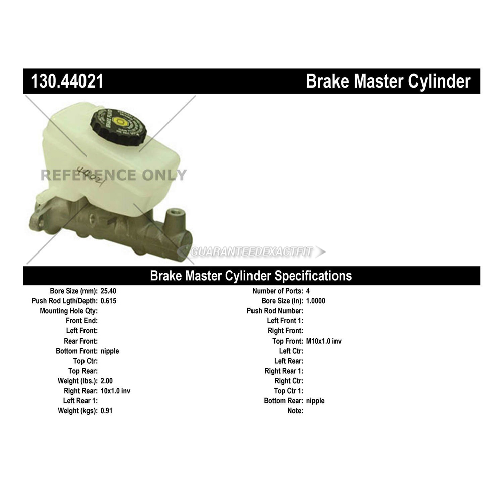 2000 Lexus LS400 Brake Master Cylinder