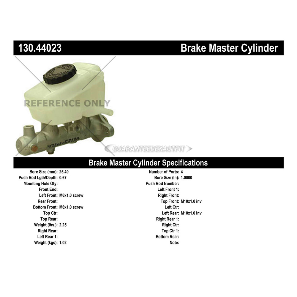 2001 Lexus IS300 Brake Master Cylinder