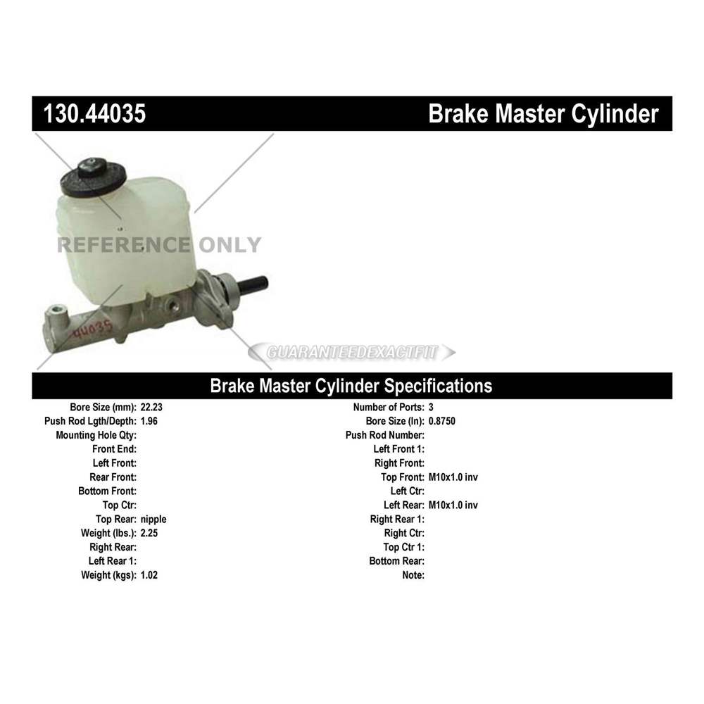 2003 Lexus ES300 Brake Master Cylinder