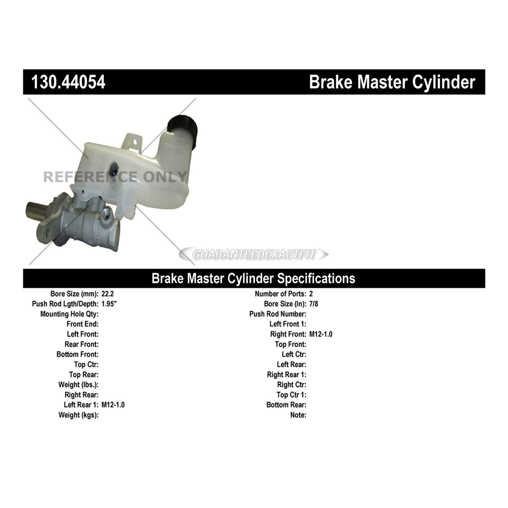 2017 Lexus ES350 Brake Master Cylinder