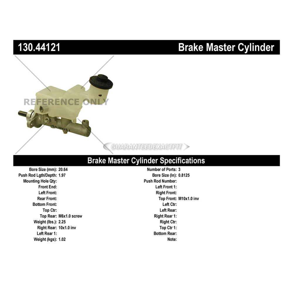2004 Toyota Matrix Brake Master Cylinder