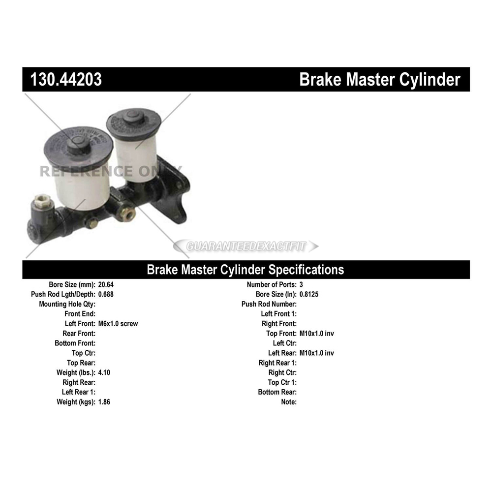 1978 Toyota Celica Brake Master Cylinder