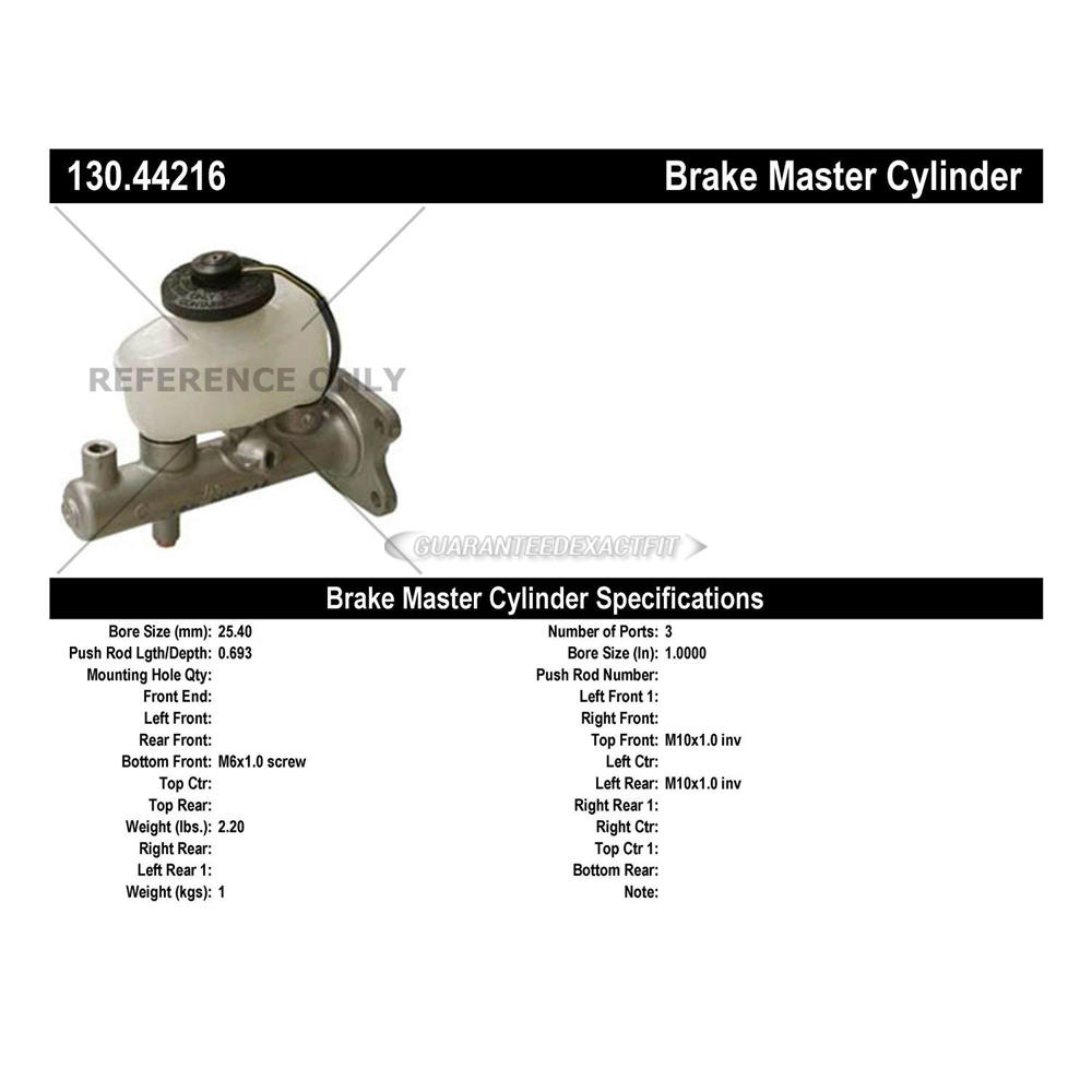 1987 Toyota Supra Brake Master Cylinder
