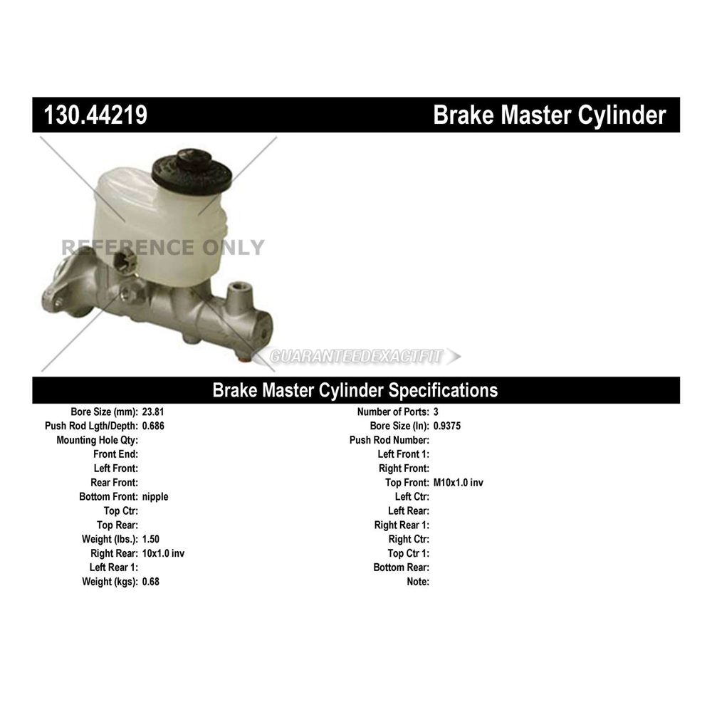 1996 Toyota Celica Brake Master Cylinder