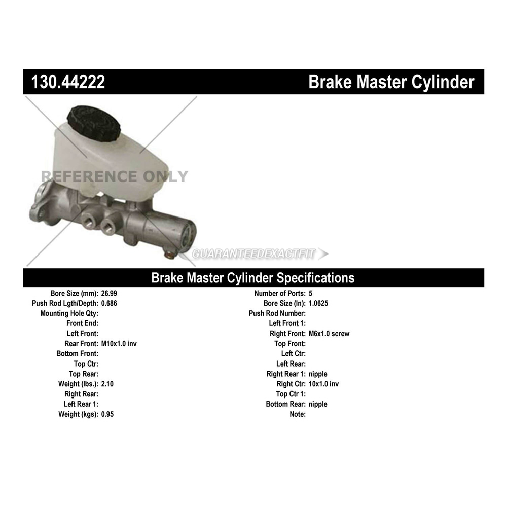 2000 Lexus SC400 Brake Master Cylinder