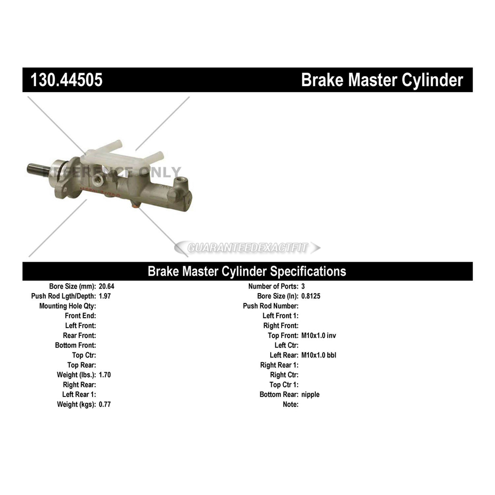 2007 Scion tC Brake Master Cylinder