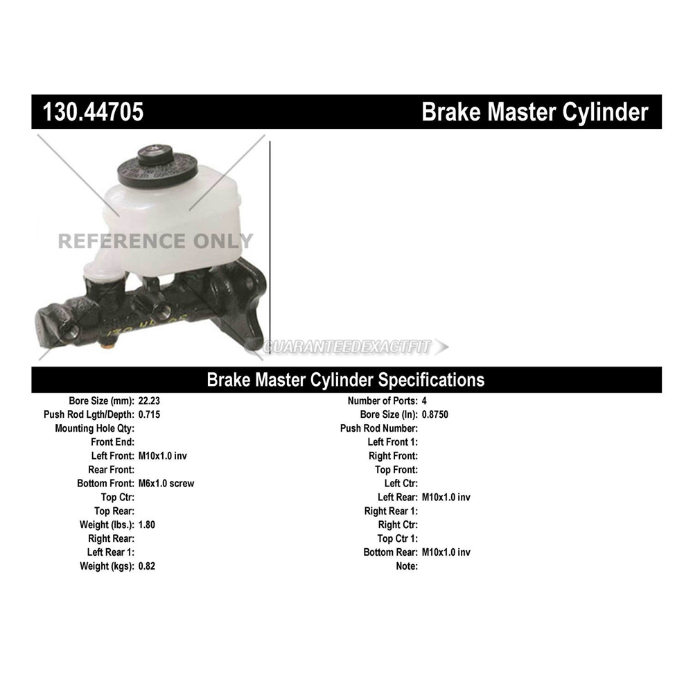 1992 Toyota Pick-up Truck Brake Master Cylinder