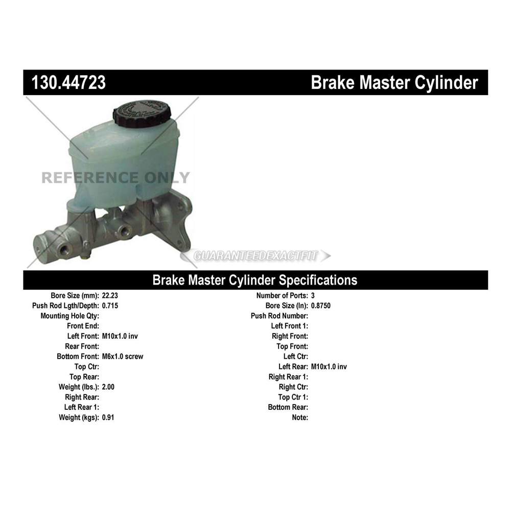 1994 Toyota Pick-up Truck Brake Master Cylinder