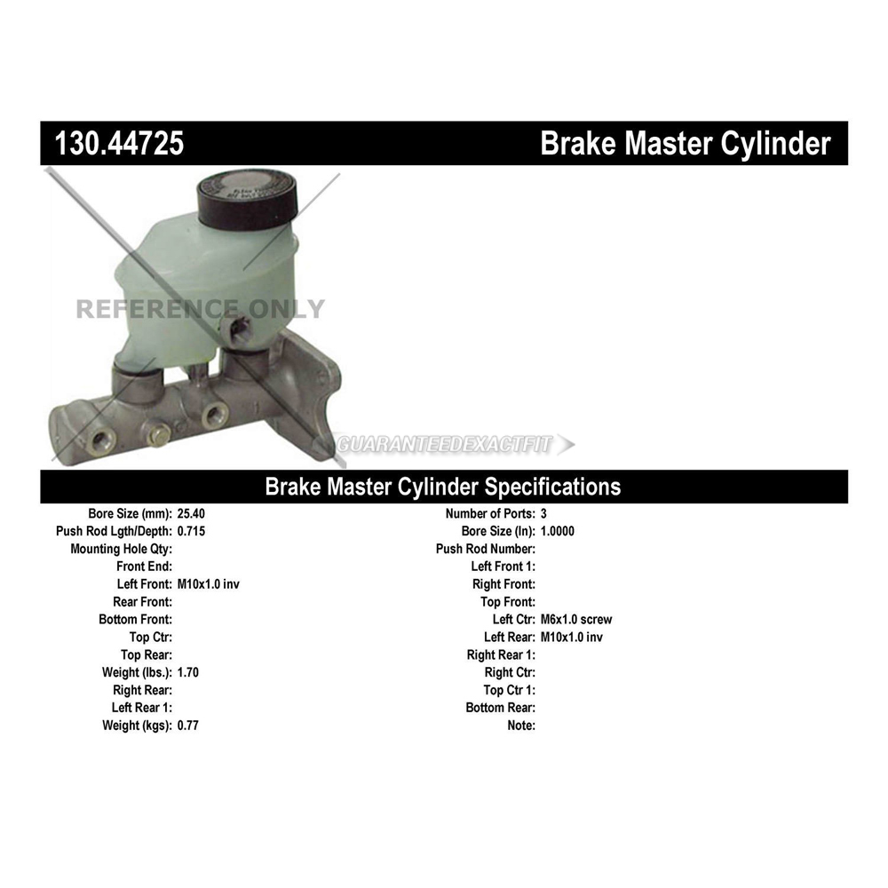 2000 Toyota Tacoma Brake Master Cylinder